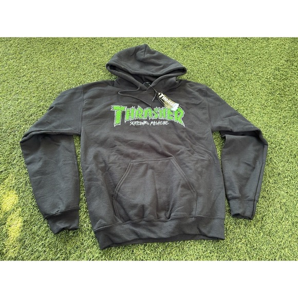 Thrasher Other - Thrasher 1995 Green Brick Hoodie Mens Small‎  Y2K 90s Magazine NWT